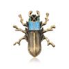 SKEDS Fashion Cute Ladybug Rhinestone Brooches For Women's Men's Clothing Insect Metal Enamel Pins Banquet Brooch Jewelry Gift