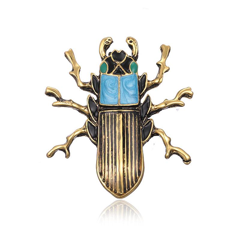 SKEDS Fashion Cute Ladybug Rhinestone Brooches For Women's Men's Clothing Insect Metal Enamel Pins Banquet Brooch Jewelry Gift