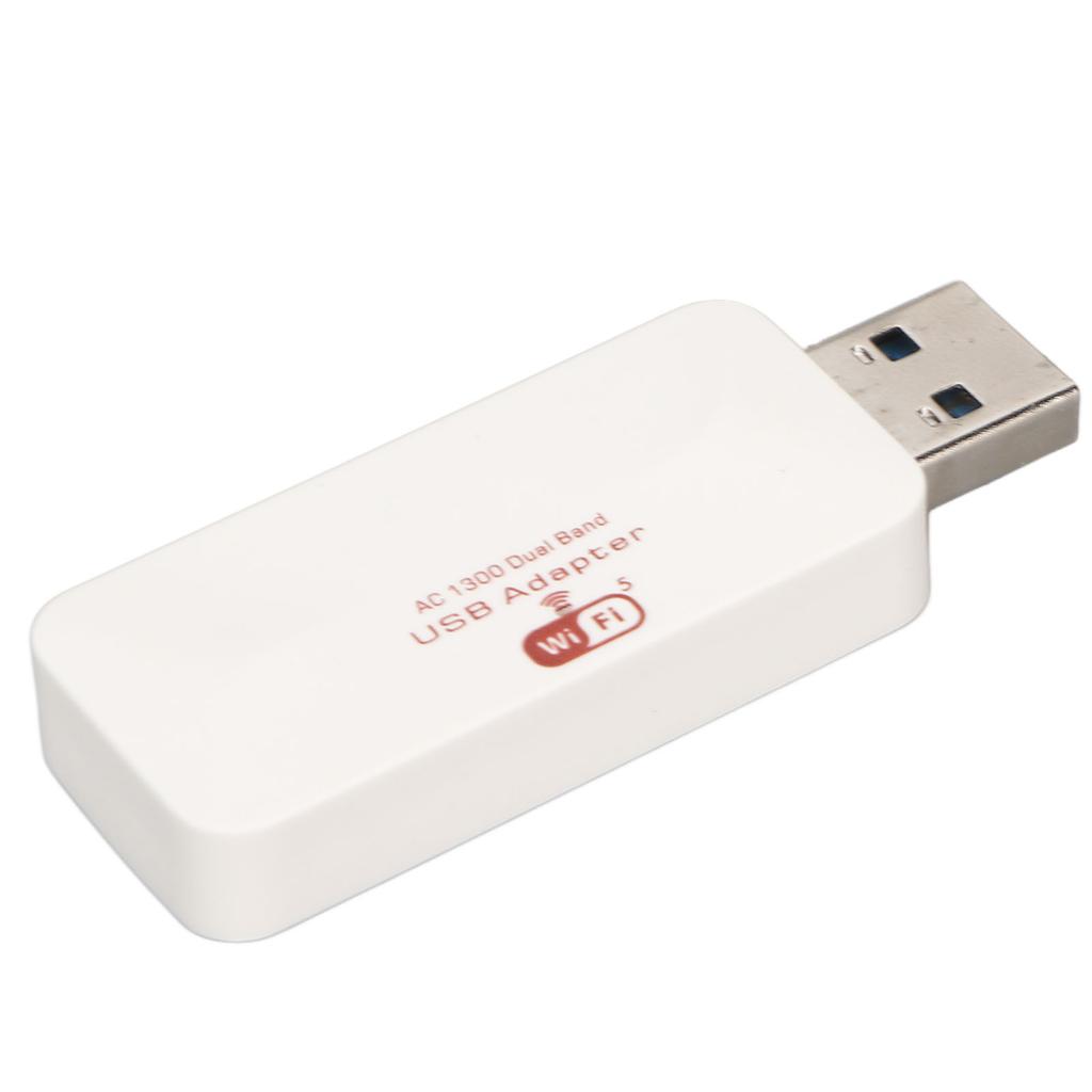 USB WiFi Adapter USB3.0 Dual Band 1300Mbp High Speed MU MIMO Soft AP Mode Wireless WiFi Adapter for PC Desktop Laptop