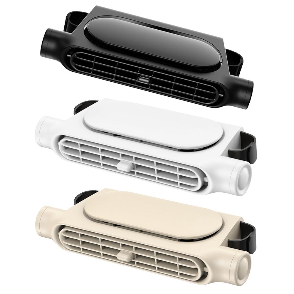 USB Car Rear Seat Fan Rechargeable Car Seat Headrest Fan 3 Speeds Cooling Backseat Fan Summer Accessories for Sedan SUS RV Truck