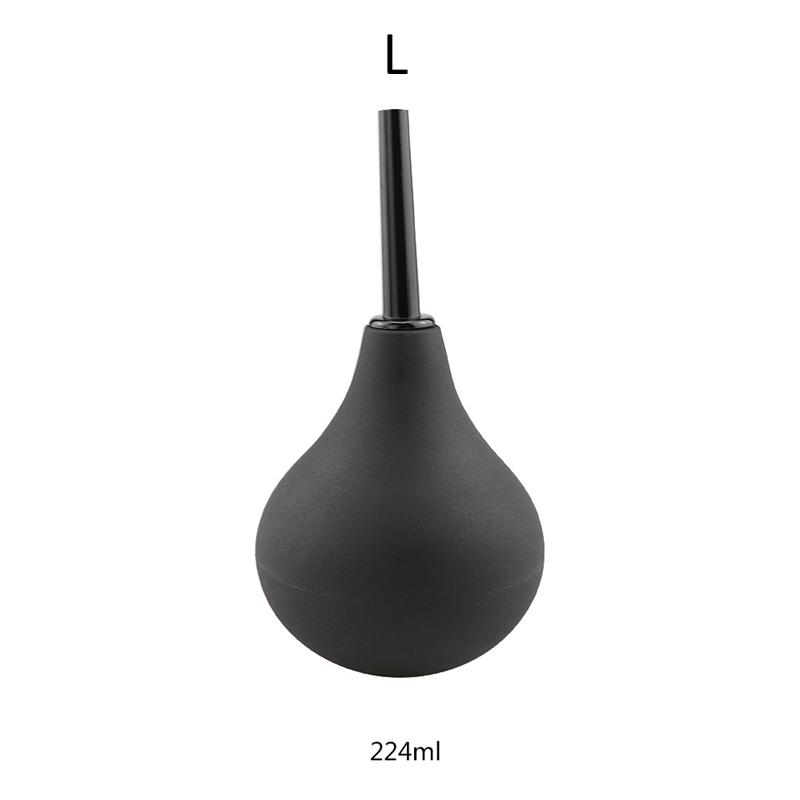 Enema Rectal Shower Cleaning System Silicone Gel Black Ball For Anal Anus Colon Enema Anal Cleaning Anal Plug Adult Products