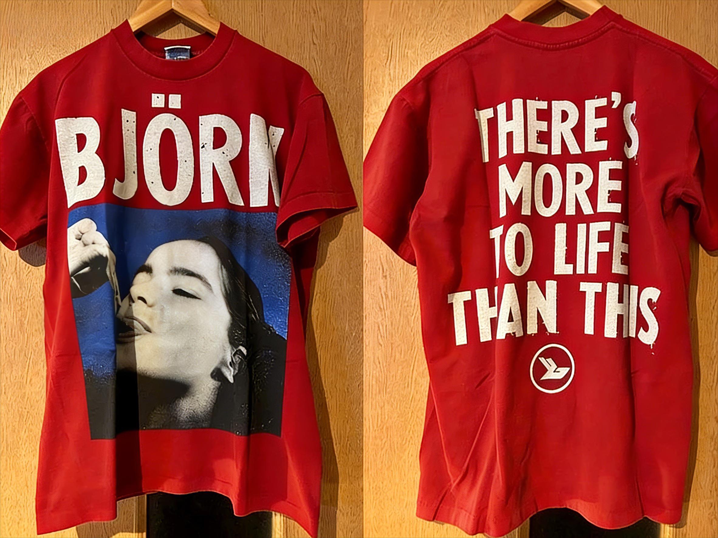 

2026 Summer New Model Bjork Rock Tour Concert HighQuality Fashion Comfortable Mens Printed Roundneck TShirt 4XL