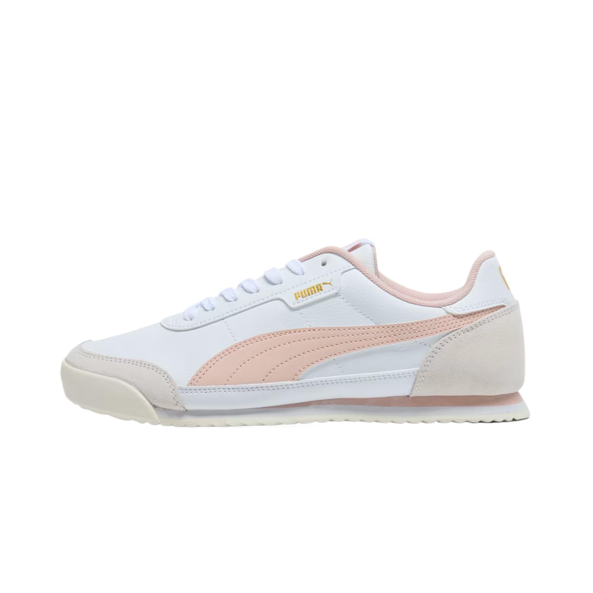

Puma Turino 2 Leather Polyester Comfortable Fashion Lightweight Low-Top Training Shoes Women sneaker Warm-White Pink 403042-09 37