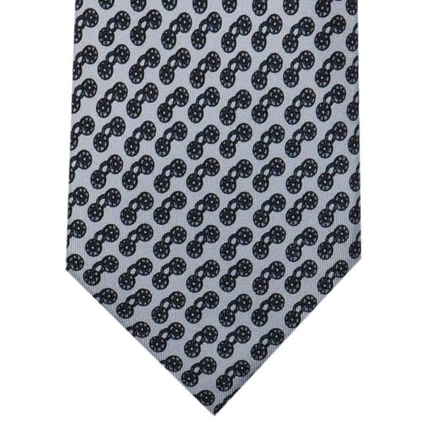 Dunhill COG Repeat Light DU21RPTP1C0450R Tie, Approx. 8cm, Blue,