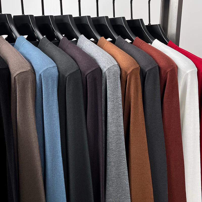 Men's Lamb Wool & Mulberry Silk Round Neck Sweater