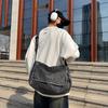 Men's Denim Bag Women's Large Capacity Lightweight Messenger Bag Student School Bag Crossbody Bag