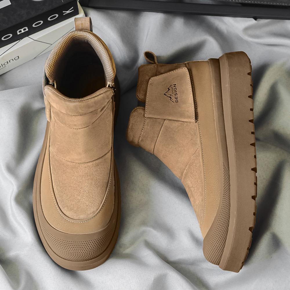 Mens Boots New Autumn Winter Ankle Boots Men's Outdoor Warm Casual Shoes Versatile Thick Soled Anti Slip Snow Boots Men Shoes