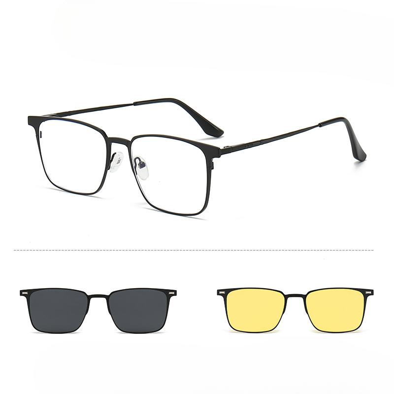 Les ensembles magnétiques peuvent être assortis à des lunettes de soleil polarisées, des lunettes de vision nocturne pour la conduite et des montures de lunettes pour la myopie.