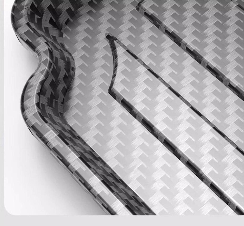 Cadillac XT6 Trunk Mat, Carbon Fiber Texture Interior Decor, Tail Box Mat