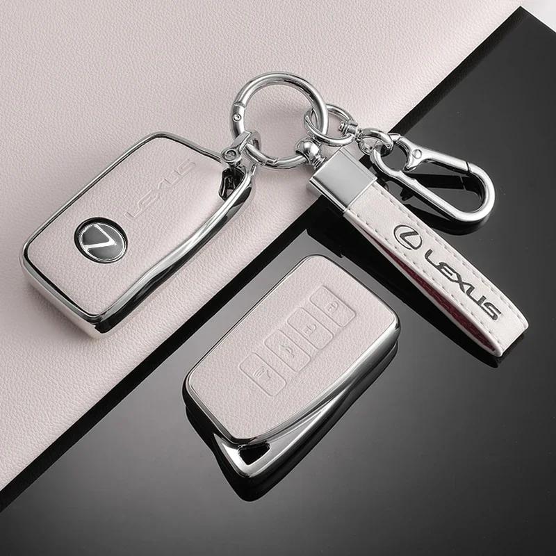 

TPU Leather Car Key Case Shell Cover Fob for Lexus NX 200 NX300H RX 350 450H ES 350 ES 300h 4Button Protection Cover Accessories