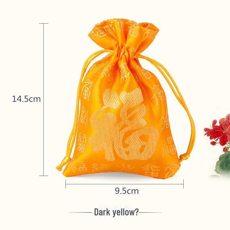 Christmas Flannel Gift Bag: Red Drawstring Bag for Candy, Peace Fruit, and Wedding Favors