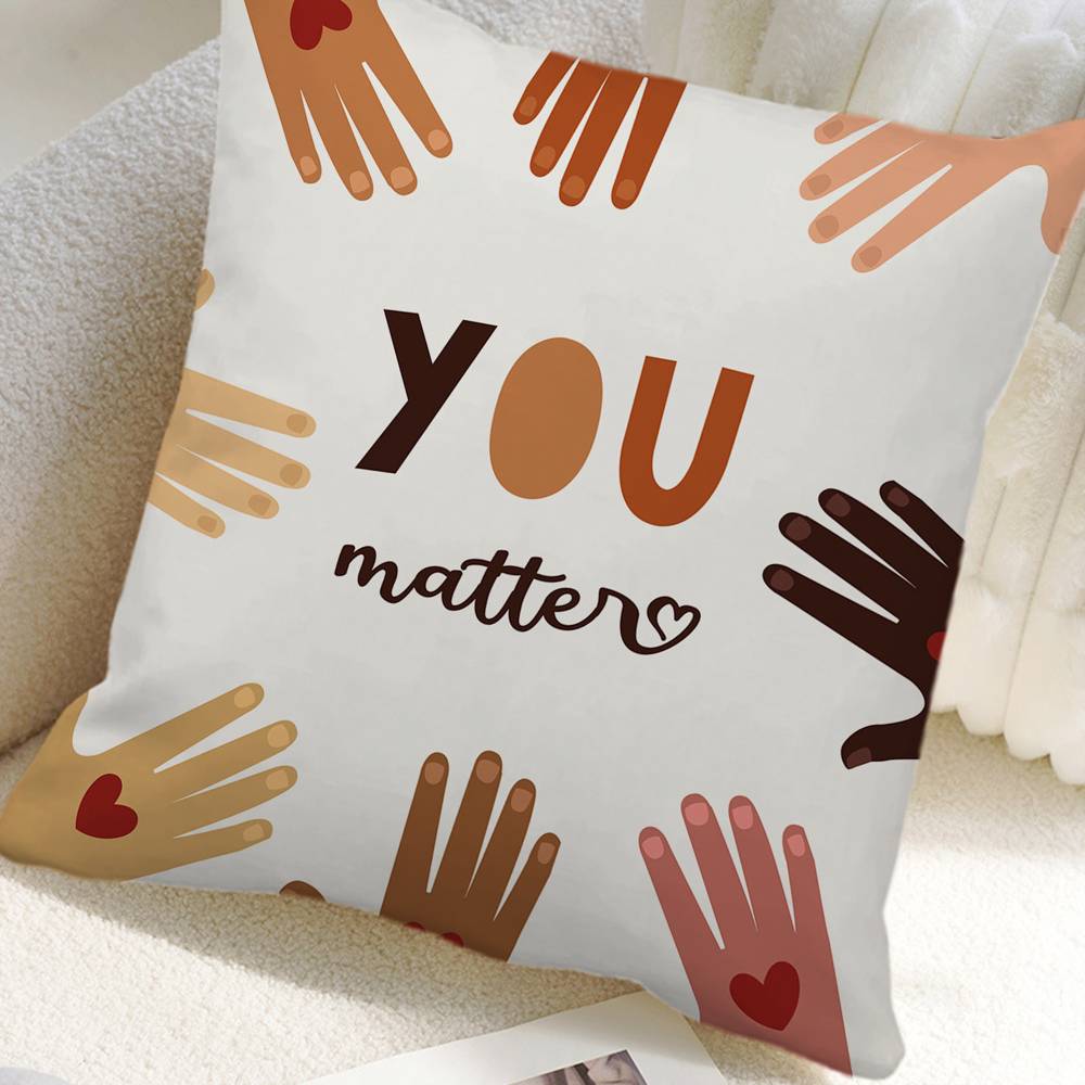 Powerful Love Hands Pillow Case Square Pillow Bedroom Sofa Leisure Comfort Cushion Car Home Decoration