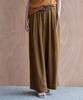 MAXZA Natural Texture Wide Elastic Pants (Belt Set)