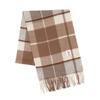 RECLOW RECLOW LAND 100% Cashmere Check Muffler Brown