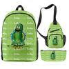 Cook 3D Printing Large Capacity Multifunctional Male And Female Versatile Backpack Student Bag Three-Piece Set