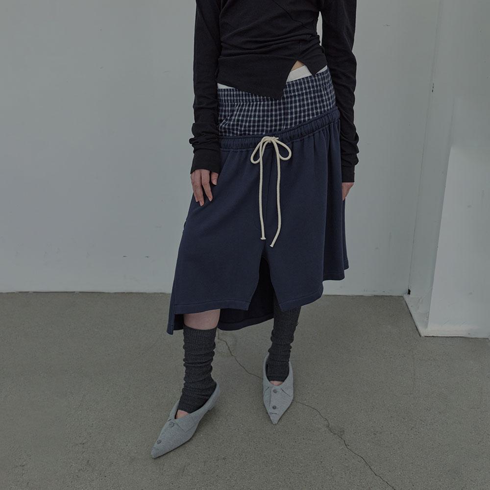 Lcdc Tm Checkmix Jersey Skirt (Navy)