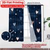 Set Of 2 Flat Printing Heartsplash Polyester Chic Creative Curtains Versatile Fabric Decorations Home Suitable Made