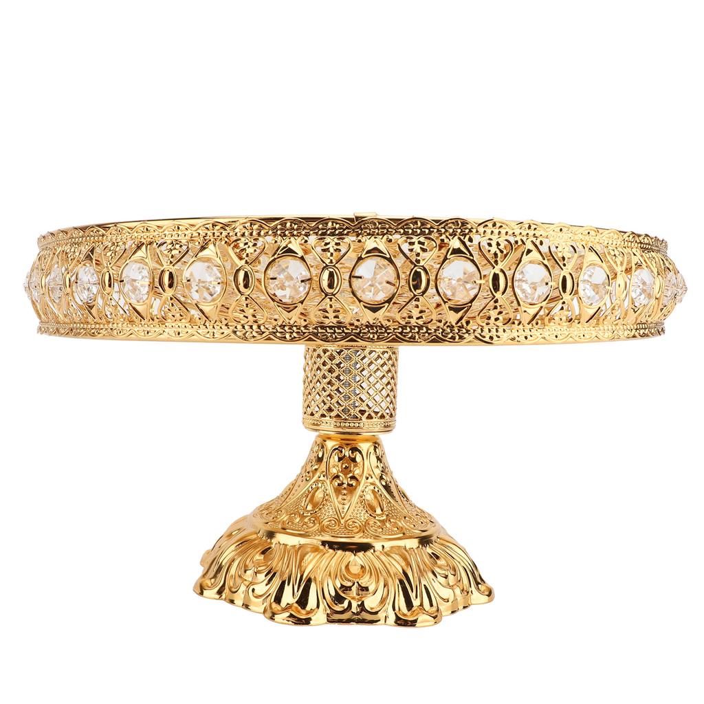 Fruit Plate Metal Glass Decorative Retro Fruit Tray Platter for Nut Snacks Candy Sweets Party Festival Supplies