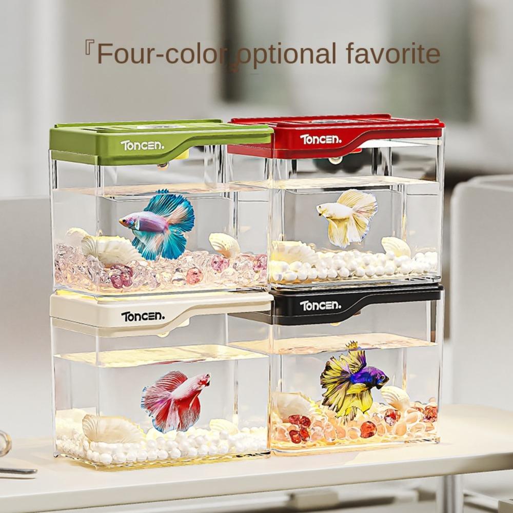 Resistant Falling Fish Tank Square Turtle Tank Ecologicals Tank  Ornamental Fish Decor