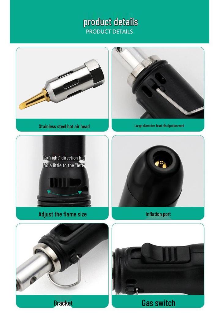 Portable Pen-Type Gas Soldering Iron for Electronic Repairs