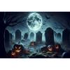 Fundos de Decoração de Halloween para Fotografias Noite de Terror Lua Tábua de Madeira Abóboras Luzes Retrato de Adultos Crianças Foto de Fundo