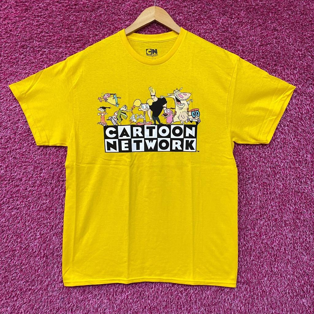 Cartoon Network Throwback Logo Character Collage T-Shirt L