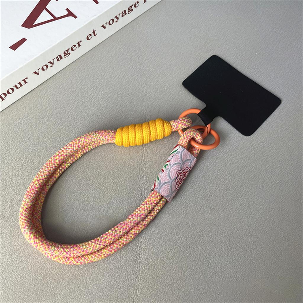Retro Strap Can Be Carried Twist Rope Lanyard Hanging Decoration Phone Anti-loss Pendant Fashion Strong Wrist Short Straps Band