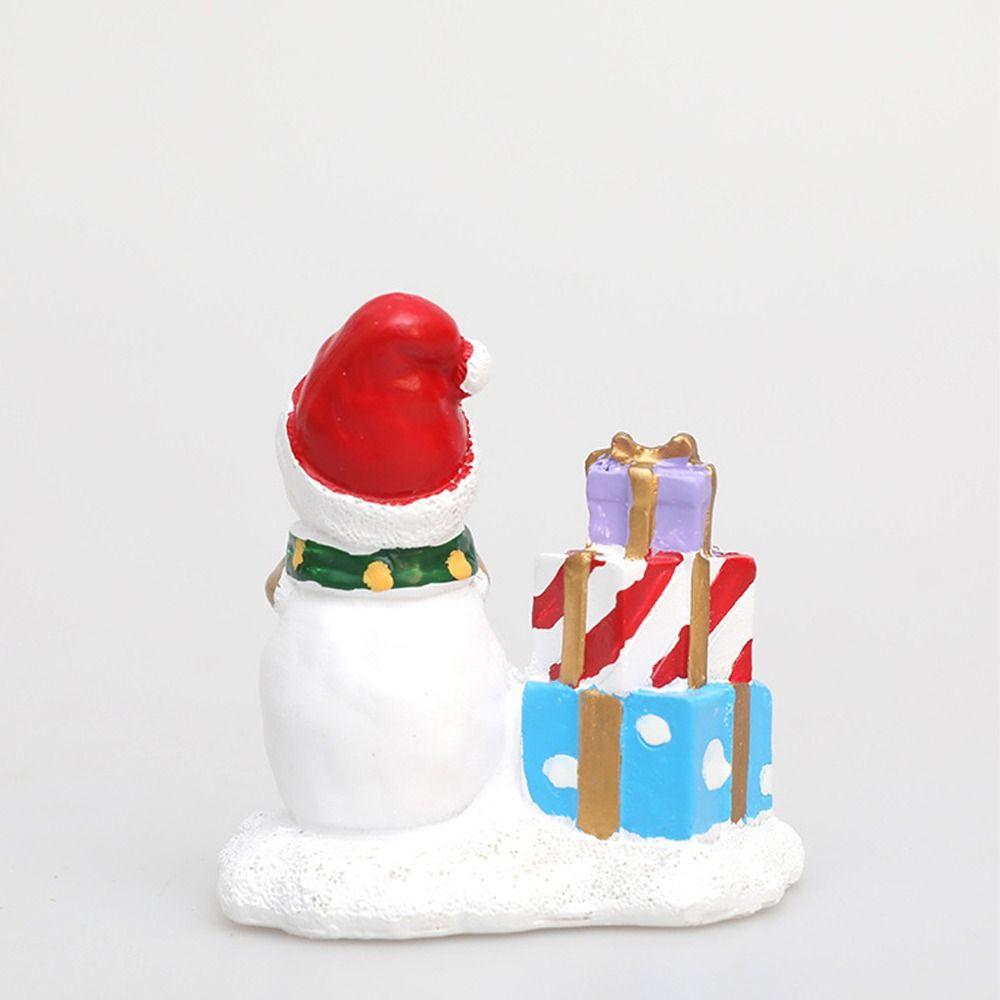 Realistic Santa Claus Gift Box Statue Cute Merry Christmas Decorations  Children Gifts