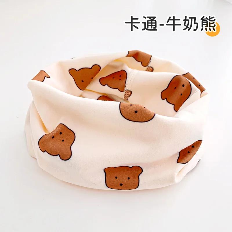 Kids Winter Cotton Scarf Soft Warm Baby Neckerchief Cute Neck Collar For Children 0-12 Years