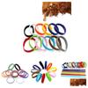 Id 12pcs Adjustable Collars Velcro Whelping Bands Puppy Kitten Newborn Tags Pet