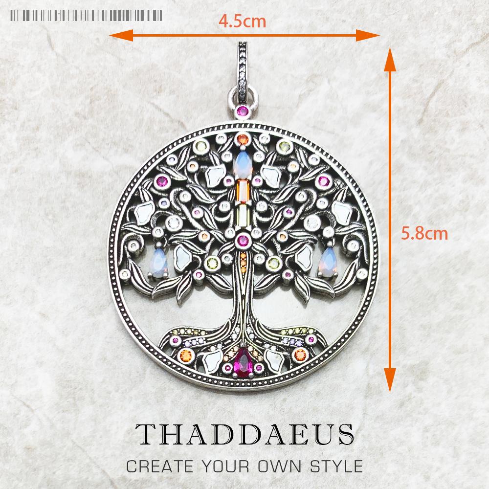 Amulet Magical Lucky Symbol Tree Flower Karma Whell Sun Bird Butterfly Pendants Jewelry 925 Silver Gift For Women Men