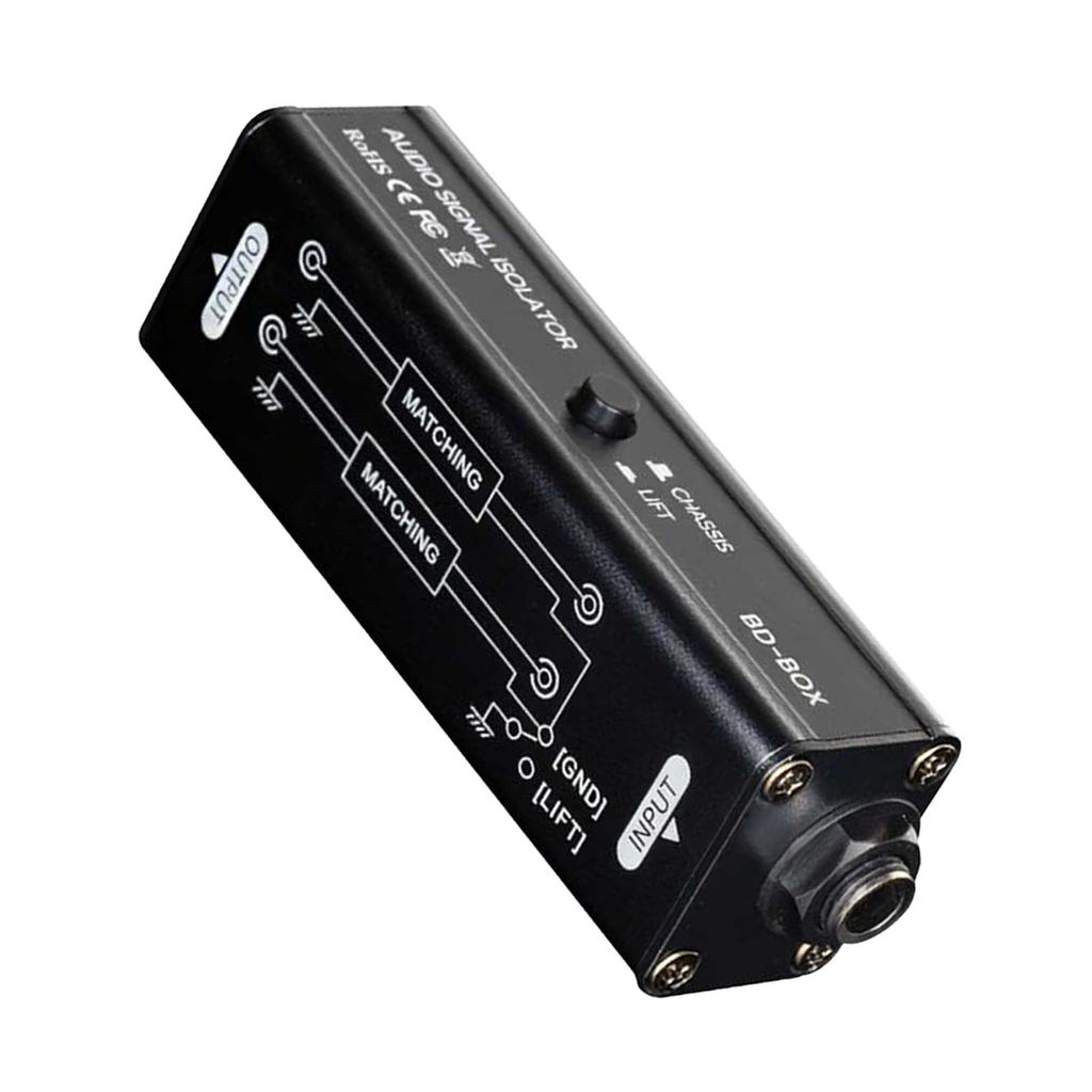 Schild Geräuschfilter 6,35mm Sound-Interface Maschinenschleifen-Rauschunterdrücker für Besprechungs-Mikrofon Sound-System Sound-Player