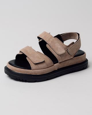 Cırt cırtlı sandalet Lola Andy 25018 37 vizon süet