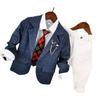 2025 Boys' Korean Style Spring/Autumn Blazer: Casual, Handsome & Formal Jacket for Kids