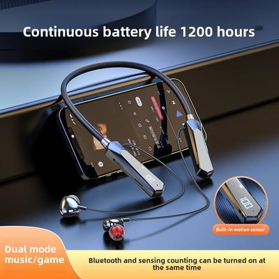 Bluetooth Smart Stappenteller Calorie-oortelefoons Sport Hangende Nek Draadloze Bluetooth-oortelefoons Passen Niet