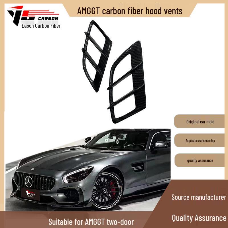 Compatible Carbon Fiber Hood Vents for 2016-IN Mercedes-Benz AMG GT