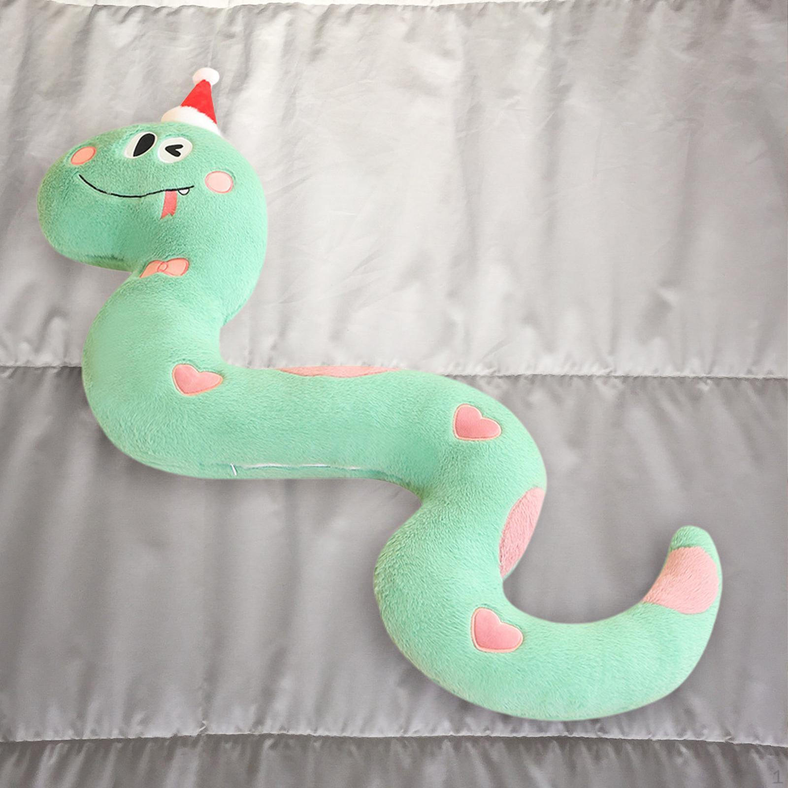 

Мягкая кукла-змея для подарка на Новый год в качестве сувенира для гостиной зелёный