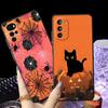 Black Soft Phone Cover Case for Motorola Mot G60 G52 G32 G22 Edge40 G50 G53 G30 G51 G73 Edge 20 Pro 30 Lite G60s G71 G31 Pumpkin