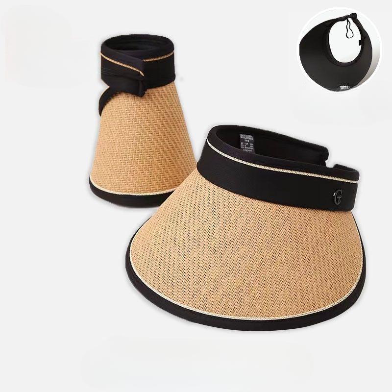 1PC Sun Hat Children Empty Top Hat Folding Summer New Sun Hat Sun Hat Foreign Gas UV Protection Vinyl Eaves
