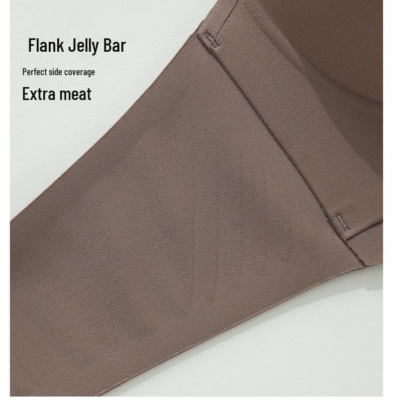 Seamless Push-Up Underwear Set: Enhances Small Chest, Comfortable, Breathable Support, with Palm Cup Design.