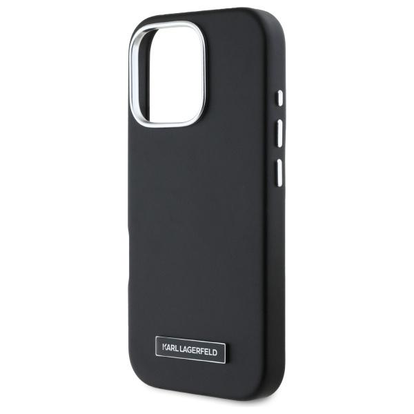 Karl Lagerfeld Klhmp16Lpgmsrpk Iphone 16 Pro 6.3 Czarny/Black Hardcase Fw Metal Plate Magsafe