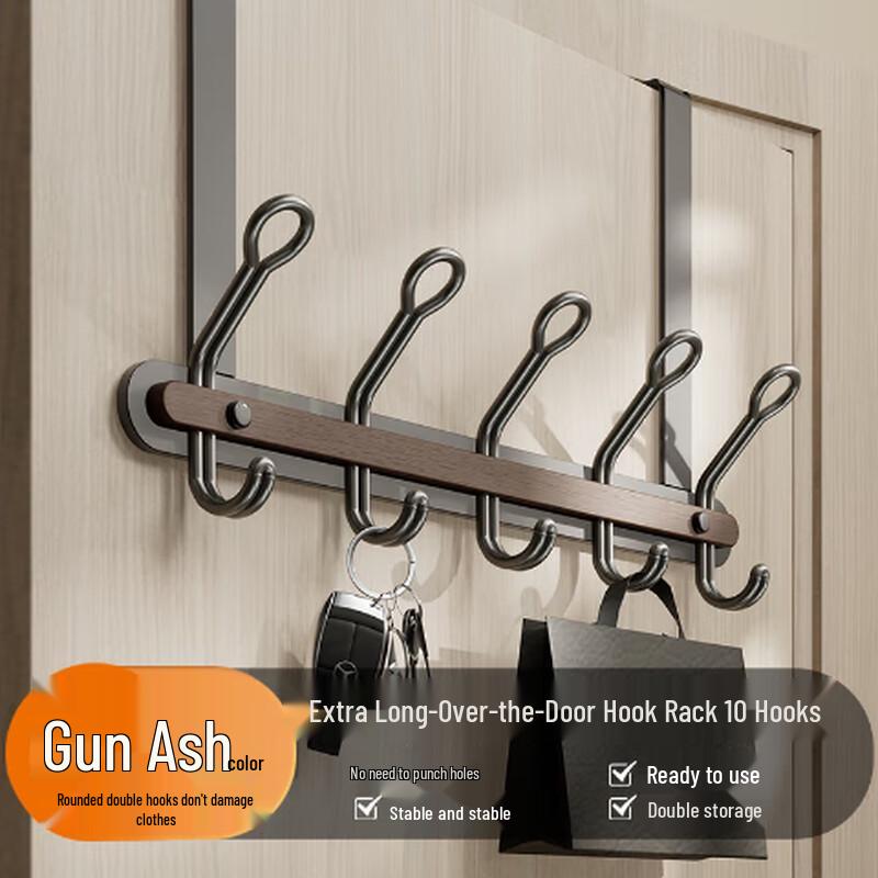 Lilang 10-Hook Over-the-Door Organizer Rack