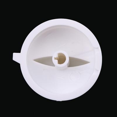 2Pcs Universal White Microwave Oven Plastic Spool Rotary Knob Hole D-Shaped Timer Control Switch Handle Long Handle Spare Parts