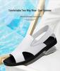 Men's Breathable Leather Sandals: Summer Hollow Casual, Soft Sole, Non-Slip, Outdoor Flip-Flops.