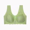 European Lace Front Buckle Plus Size Wireless Push-up Camisole Bra – Sexy Seamless with Beautiful Back Design