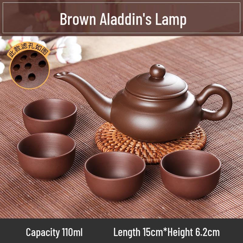 Small Capacity Yixing Xishi Pot: Handmade Purple Clay Teapot with Filter - Antique Style Kung Fu Tea Set