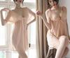 Sexy Babydoll with Nightgown [Mqyzhx] Lingerie, Slip, Camisole, Underwear, Seductive, Cute, T-Back, Loungewear, (Flesh Color)