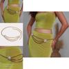Sophisticated Artificial Pearl Flower Metal Waist Chain For Women Gift For Women
