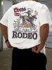Coors Rodeo 90s Kovbojské tričko, Vintage westernová košile, Pánská ležérní trička s kulatým výstřihem, 100% bavlna, Ideální pro každodenní nošení