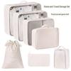 Portable Multifunctional Travel Organizer: Suitcase, Clothes, Toiletry, and Makeup Pouch.